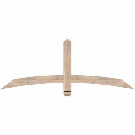 Ekena Millwork Bellingham Smooth Timber Gable Bracket, Douglas Fir, 60"W x 22"H x 1 1/2"D x 3 1/2"F, 9/12 Pitch GBW060X22X0204BEL00SDF
